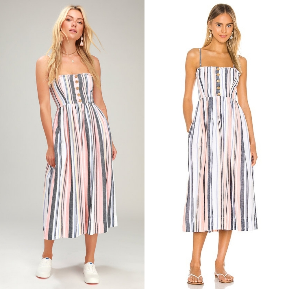 Free People Lilah Striped Tube Dress